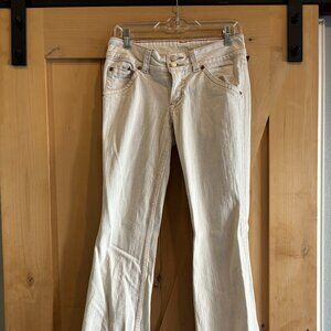 Hudson Vintage Low-waisted Flare Jeans